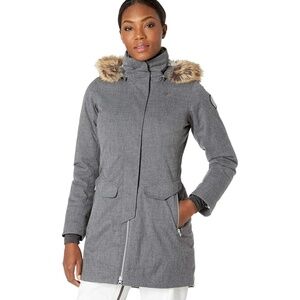 Womens Obermeyer Sojourner down jacket long Grey NWT winter coat